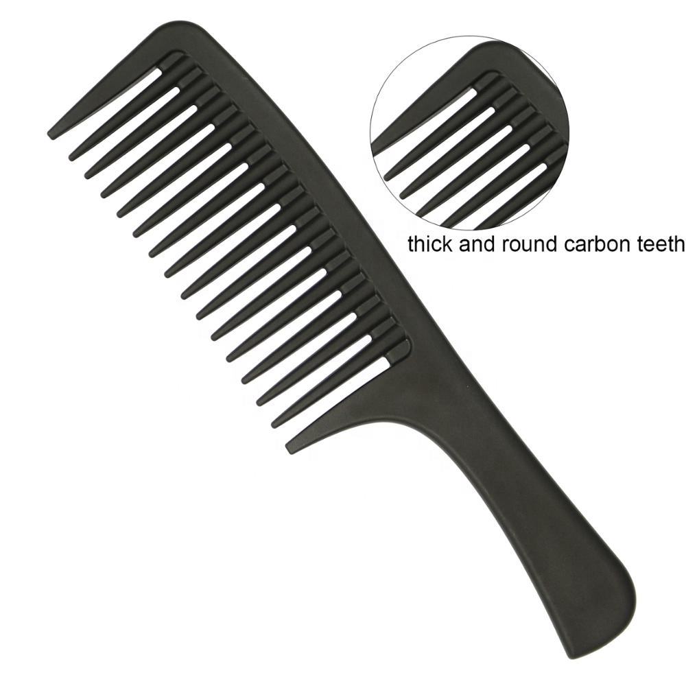 Wide Tooth Detangling Carbon Hair Comb - Vickkybeauty - a world class ...